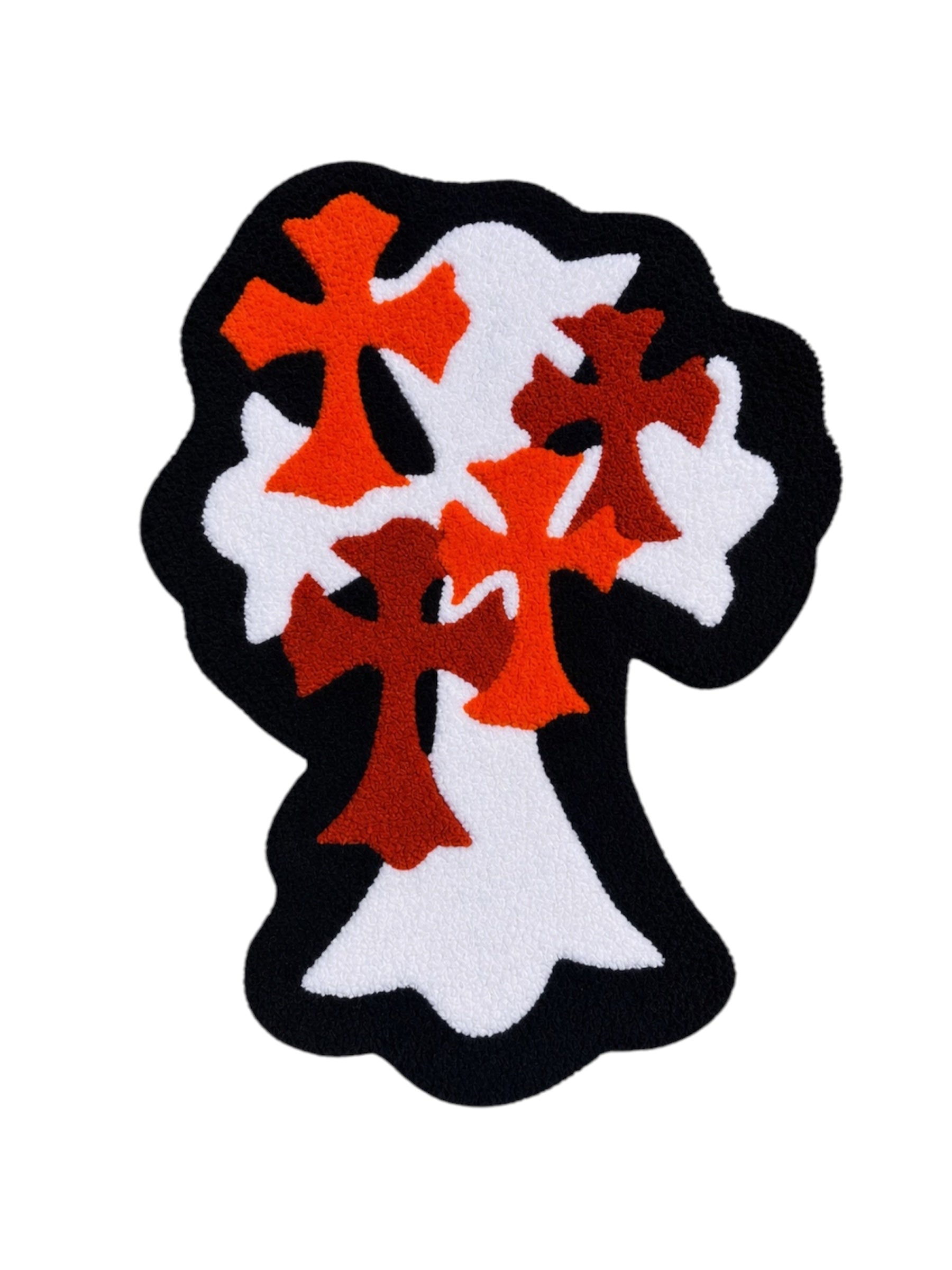 Orange Cross Rug